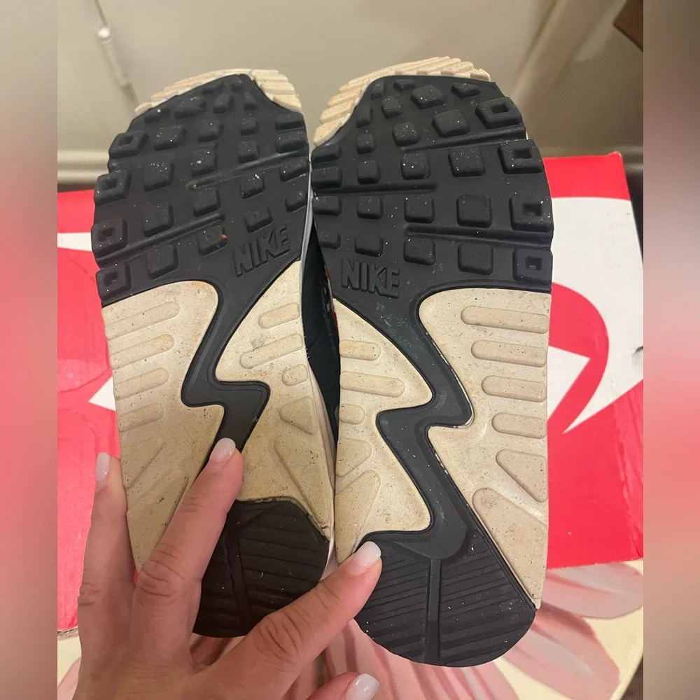 Nike White and Leopard Print Air Max Sneakers - Picture 5 of 5